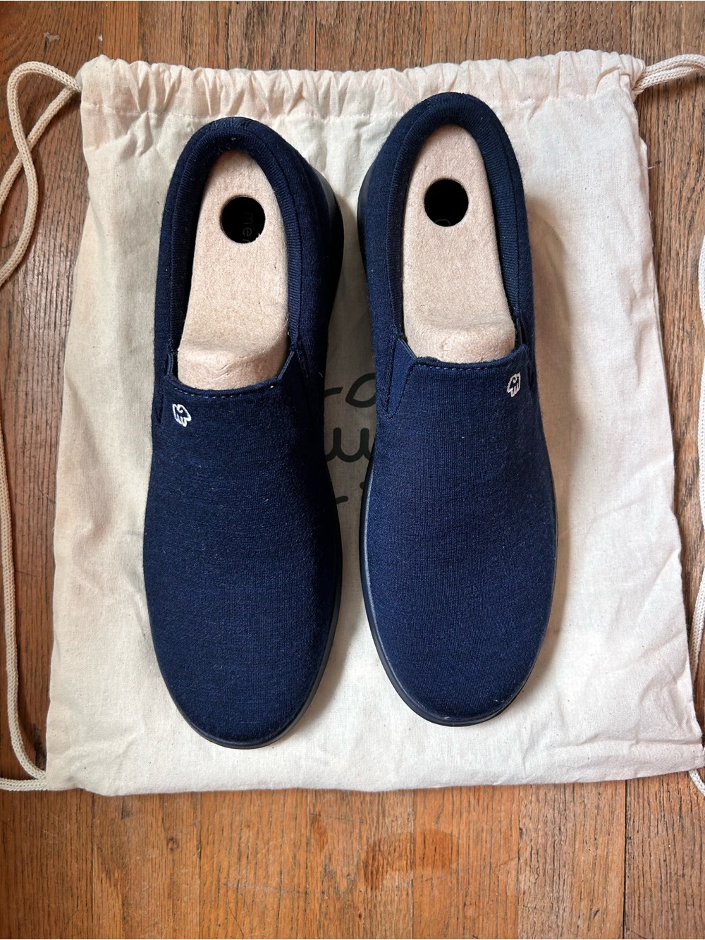 NWT MERINOS Navy Slip-On Athletic Shoes